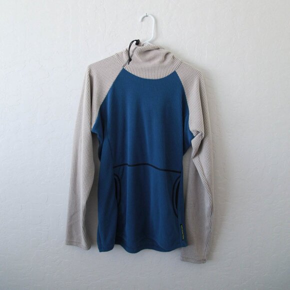 BRAND NEW Melanzana Micro Grid Hoodie V2 "Fog & Marine" Men's Small - Picture 1 of 5